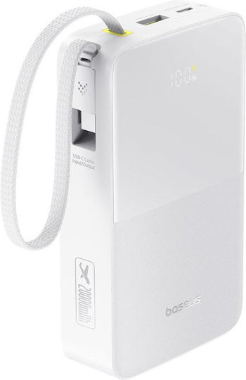 Baseus EnerFill Bipow2 Pro Външна Батерия 20000mAh 22.5W с USB-A Изходен Порт и USB-C Изходен Порт Power Delivery / Бързо Зареждане Космическо Черно