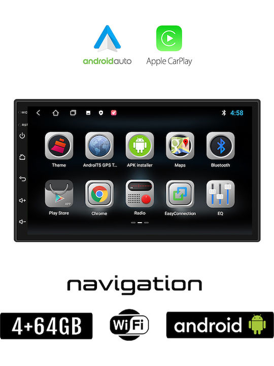 Booma Ηχοσύστημα Αυτοκινήτου για Nissan Micra 2011-2016 (Bluetooth/USB/WiFi/GPS/Apple-Carplay/Android-Auto) με Οθόνη Αφής 7"