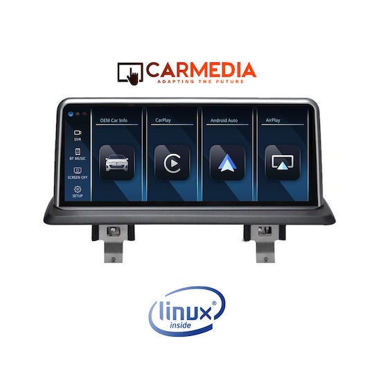 Carmedia Ηχοσύστημα Αυτοκινήτου για BMW E87 / E81 2004 2012 (Bluetooth/USB/WiFi/GPS/Apple-Carplay/Android-Auto) με Οθόνη Αφής 10.25"