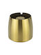 Windproof Ashtray 7.5 X H8.5 Cm Stainless Steel Gold