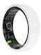 Smart Ring R12 Size 8 Heart Rate Support Blood Oxygen Sleep Monitoring Women's Health White