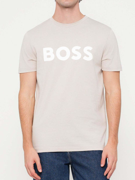 Boss Sportliches Herren-T-Shirt Beige