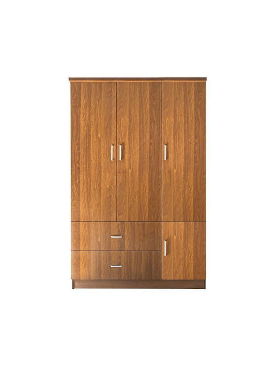 Vier Türen Kleiderschrank Closet Walnut 120x50x...