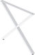 Finetto Metal Furniture Leg with Regulator Suitable for Table / Coffee Table White