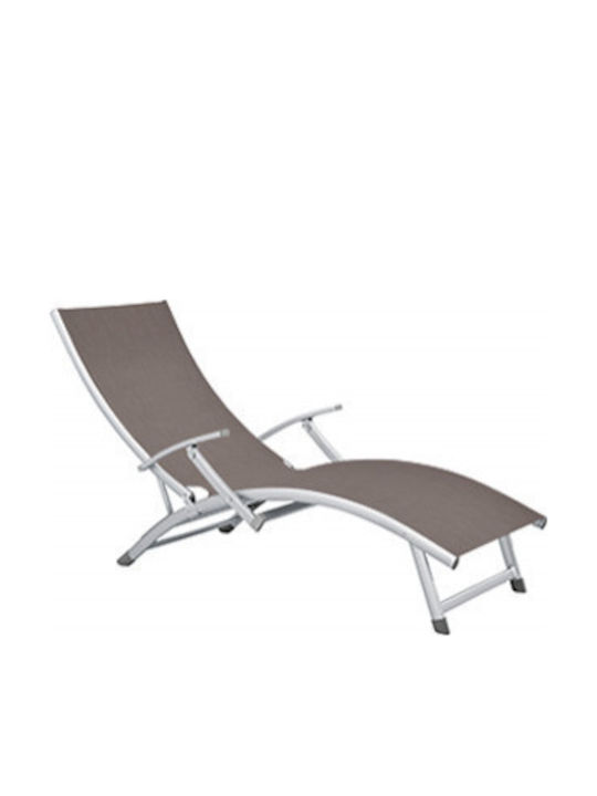 Liegestuhl Aluminium Varzas Gray 180x49cm. Liegestuhl Aluminium Varzas Gray 180x49cm.