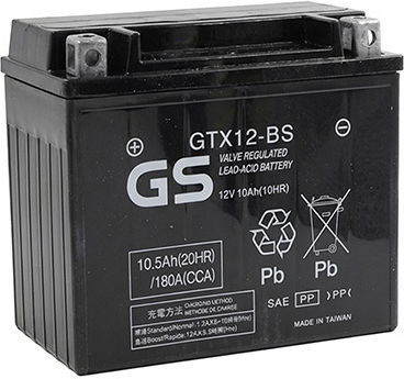 GS Inchis Baterie Motocicleta YTX12A-BS 180A cu Capacitatea 10Ah