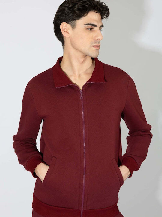 Harmony Men's Winter Pajamas Set Bordeaux