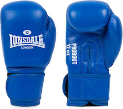 Lonsdale Boxing Gloves Leather for Match Blue