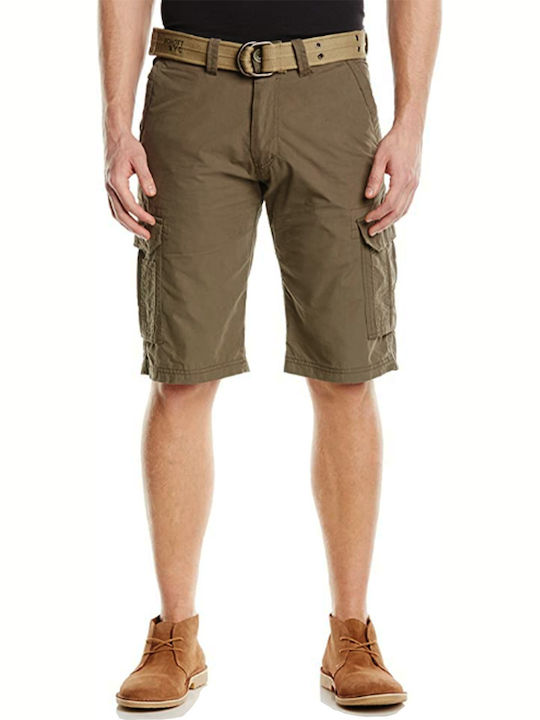 Schott Ανδρική Βερμούδα Cargo Khaki