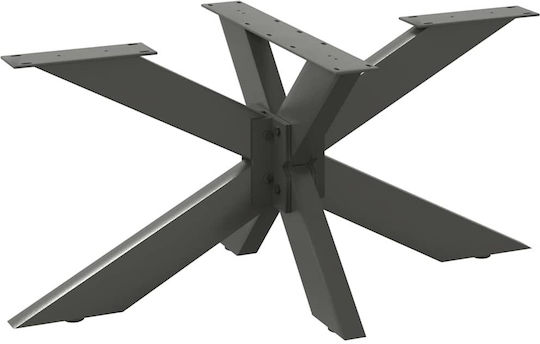 vidaXL Collapsible made of Metal Charcoal 98x58x42cm