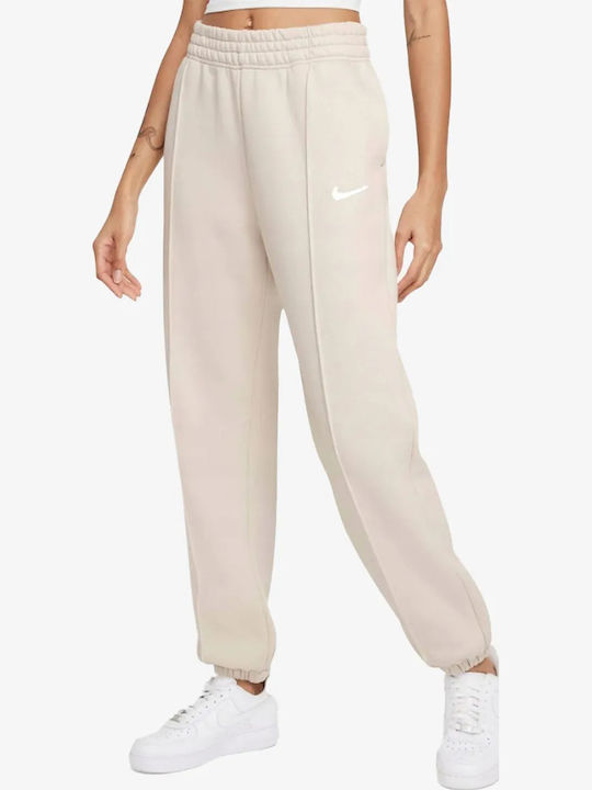 nike essential joggers beige