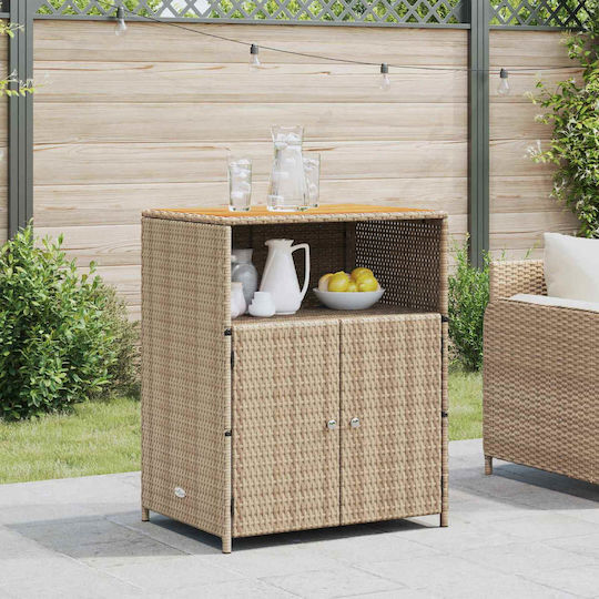 Cabinet Storage Solid Wood L70xW50xH87cm