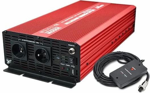 Carspa Car Inverter Pure Sinewave 3000W to Converter 12V DC in 230V AC