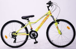 Matrix 24" Bicicletă De Munte Pentru Copii Galbenă