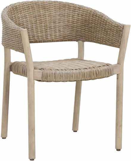 Scaun de exterior Lemn Sumatra Physics 4buc 64x57x78cm
