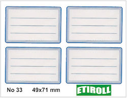 Etiroll Etichete pentru caiete 40 bucăți Etiroll Etichete pentru caiete 40 bucăți