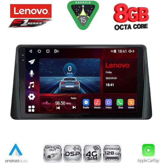 Lenovo Car Audio System for Ford Focus 2019 (Bluetooth/USB/WiFi/GPS/Apple-Carplay/Android-Auto) with Touch Screen 9"