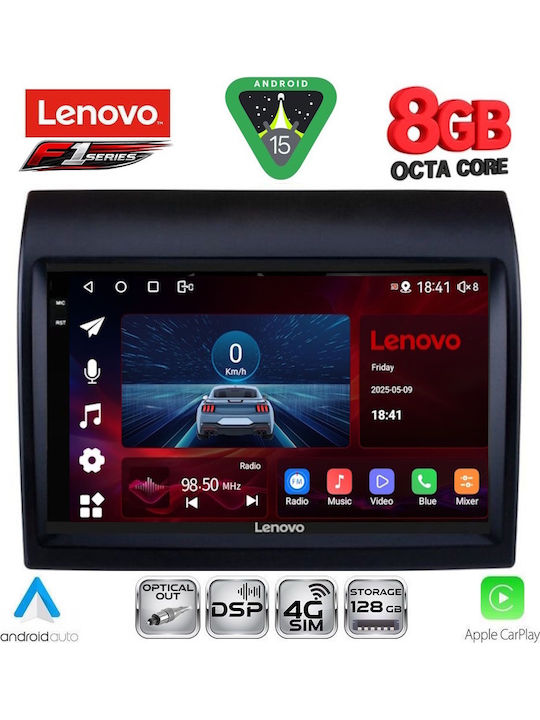Lenovo Автомобилна Аудио Система (Блутут/USB/WiFi/GPS/Apple-Carplay/Android-Auto) с Тъчскрийн 9"