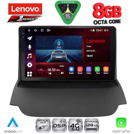 Lenovo Car Audio System for Ford EcoSport 2012-2018 (Bluetooth/USB/WiFi/GPS/Apple-Carplay/Android-Auto) with Touch Screen 9"