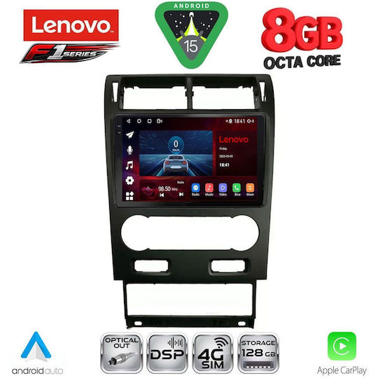Lenovo Car Audio System for Ford Mondeo 2003-2006 (Bluetooth/USB/WiFi/GPS/Apple-Carplay/Android-Auto) with Touch Screen 9"