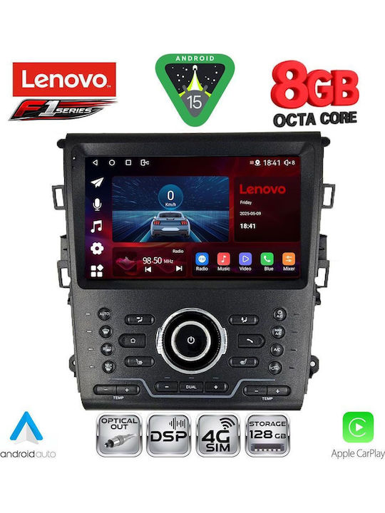 Lenovo Car Audio System for Mercedes-Benz CL Class Ford Mondeo 2014-2023 with Clima (Bluetooth/USB/WiFi/GPS/Apple-Carplay/Android-Auto) with Touch Screen 9"