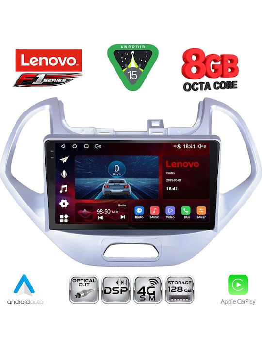 Lenovo Car Audio System for Ford Ka 2017 (Bluetooth/USB/WiFi/GPS/Apple-Carplay/Android-Auto) with Touch Screen 9"
