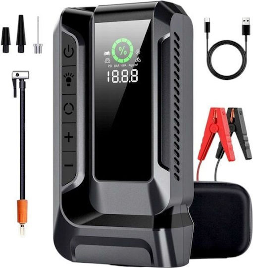 Raistar W11905-12 Portable Car Battery Jump Starter 1200A with Pump / Φακό 12V