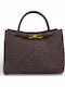 Damentasche Handtasche Schulter Braun