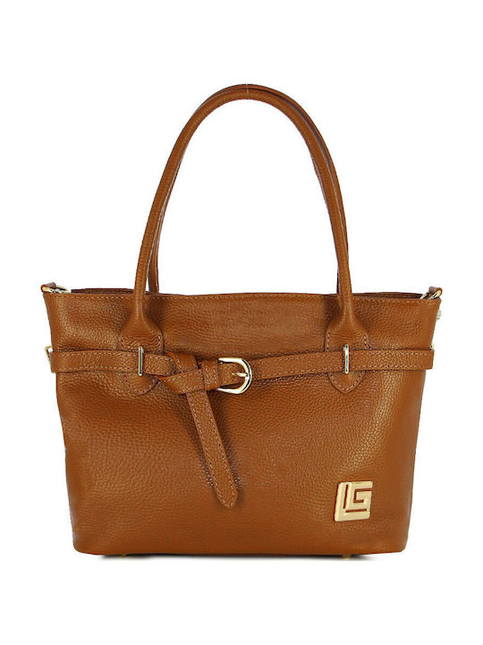 Guy Laroche Leather Women's Bag Shoulder Tabac ...