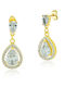 Bijou Box Earrings made of Steel Gold Plated with Stones