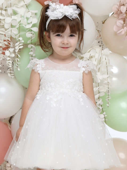 Mi Chiamo White Baptism Dress made of Lace