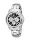 Maserati Successo Herrenuhr 42mm Batterie mit Silber Metallarmband