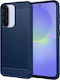 Techsuit Carbon Umschlag Rückseite Silikon Blau (Samsung Galaxy A37 5G - Techsuit)