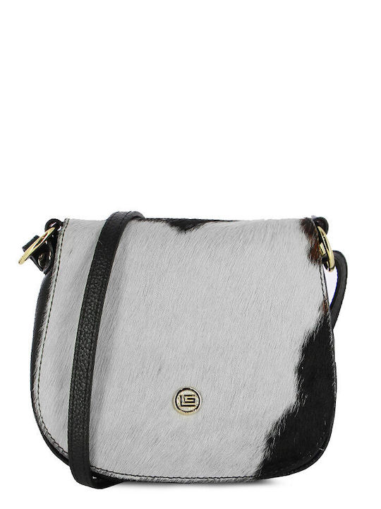 Guy Laroche Leather Women's Flap Bag Black Cow