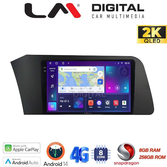 LM Digital Ηχοσύστημα Αυτοκινήτου για Hyundai Elantra 2021 (Bluetooth/USB/WiFi/GPS/Apple-Carplay/Android-Auto)