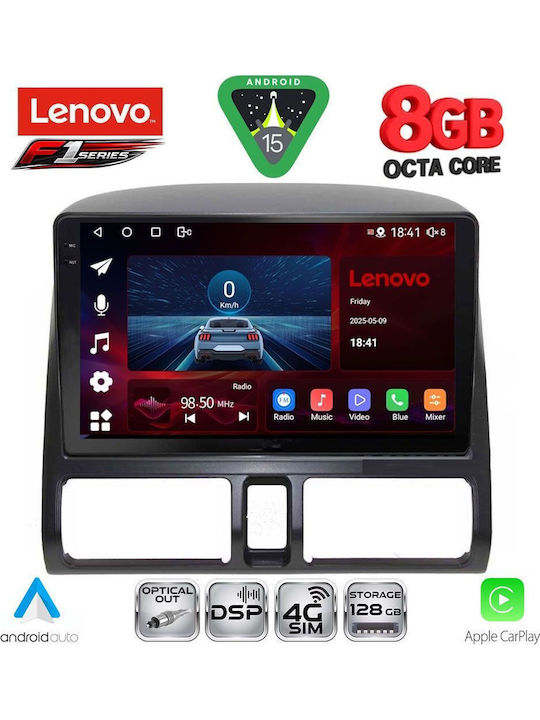 Lenovo Car Audio System for Honda CR-V 1996-2006 with Clima (Bluetooth/USB/WiFi/GPS/Apple-Carplay/Android-Auto) with Touch Screen 9"