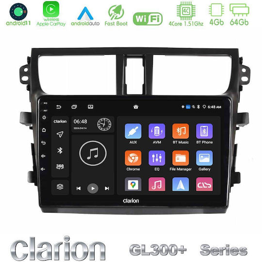 Clarion Car Audio System for Suzuki Celerio 2014-2020 (Bluetooth/USB/AUX/WiFi/GPS/Apple-Carplay/Android-Auto) with Touch Screen 9"
