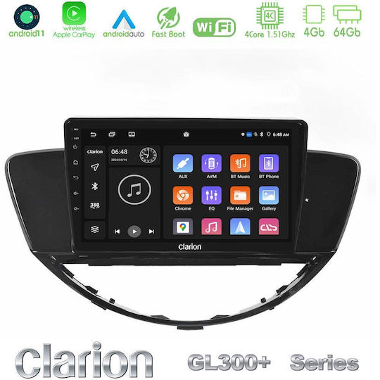 Clarion Ηχοσύστημα Αυτοκινήτου για Subaru Tribeca 2007-2014 (Bluetooth/USB/AUX/WiFi/GPS/Apple-Carplay/Android-Auto) με Οθόνη Αφής 9"