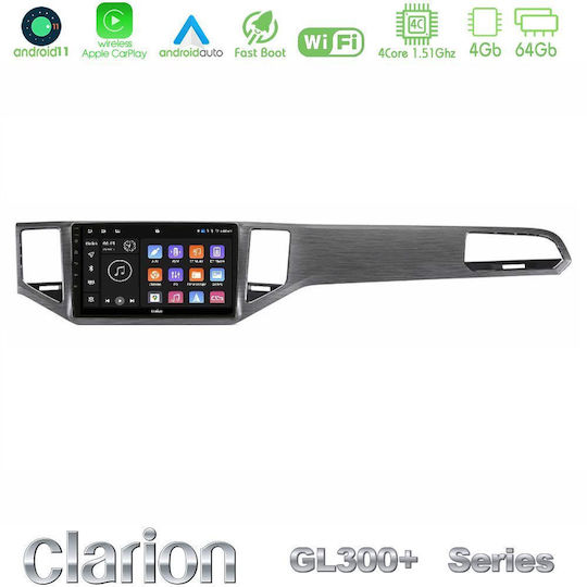 Clarion Ηχοσύστημα Αυτοκινήτου για Volkswagen Sportsvan 2014-2020 (Bluetooth/USB/AUX/WiFi/GPS/Apple-Carplay/Android-Auto) με Οθόνη Αφής 9"