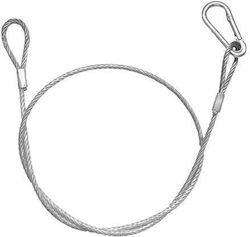 Afx Stahl Drahtseil Karabiner 87cm/4mm Afx Stahl Drahtseil Karabiner 87cm/4mm