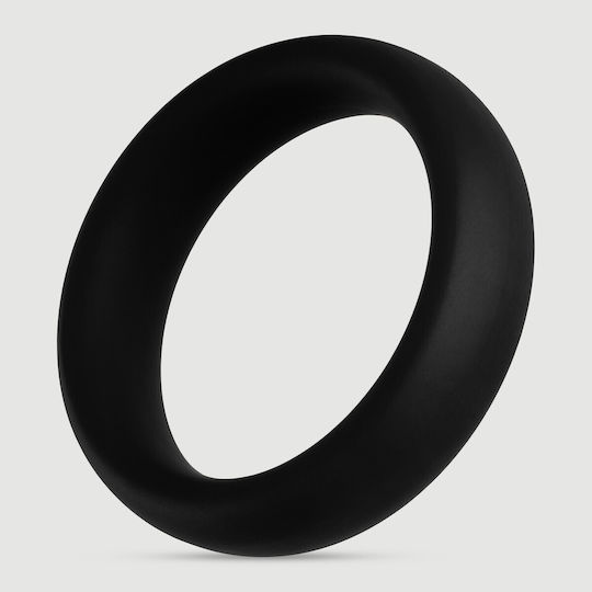 Φαρδύ Δαχτυλίδι Πέους Σιλικόνης Forto F-64 50 Mm Wide Silicone Large Cock Ring Μαύρο