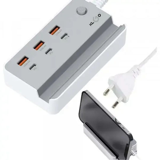 KLGO Charging Stand 35W Power Delivery in Gray color (HB-100)