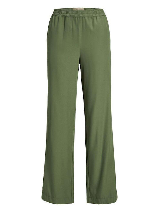 Jack & Jones Women's Fabric Trousers with Elast...