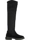 Leder Damenstiefel Schwarz