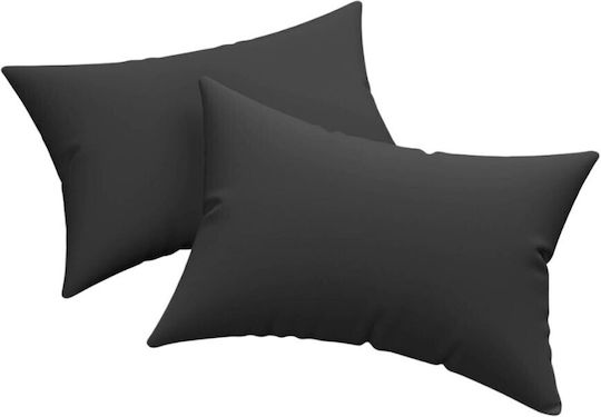 Eponj Home Σετ με Φάσα Solid Black 50x70cm 143EPJ0054