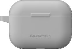 AmazingThing Omni Gripclip Case Silicone in White color for Apple AirPods Pro 3