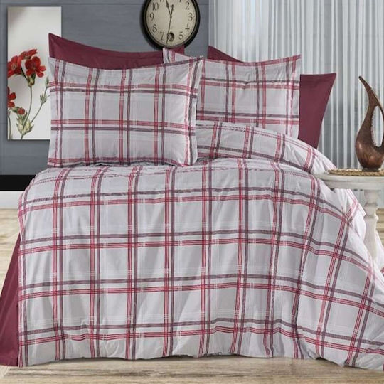 MayHome Set Coverlet Single from Cotton & Polyester Geometric 160x240cm 2pcs