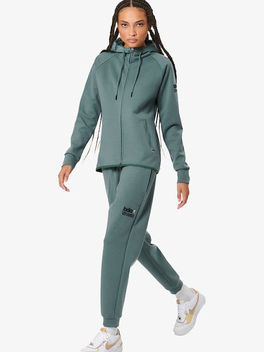 Body Action Tech Sweatpants Wide Fleece Blue