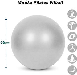 Fitball Ball Pilates 65cm in Silver Color