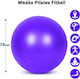 Fitball Μπάλα Pilates 75cm σε Μωβ Χρώμα